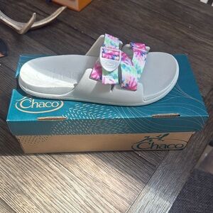 Women’s 9 tie dye Chaco slide sandal